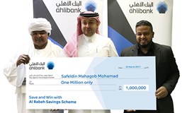 Ahlibank Announces Al Rabeh Savings Scheme Q1 2017 Millionaire Prize Draw Winner
